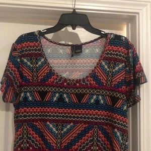Aztec print dress